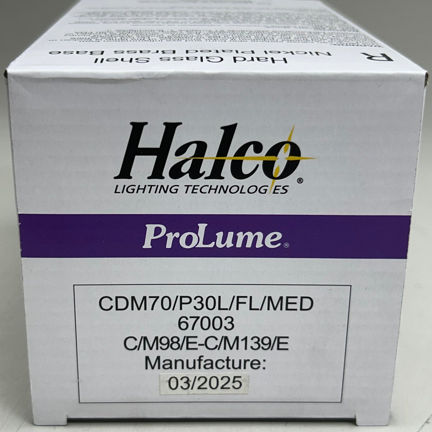 HALCO Hard Glass Shell Ceramic Metal Halide Lamp Light Medium Base White P30L