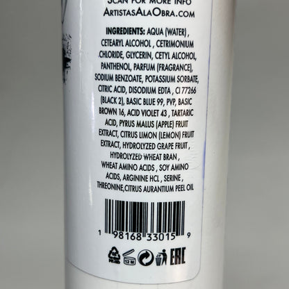 ARTISTAS A LA OBRA Black Treatment/Mask & Toner Ash Color Effect 8 Fl Oz