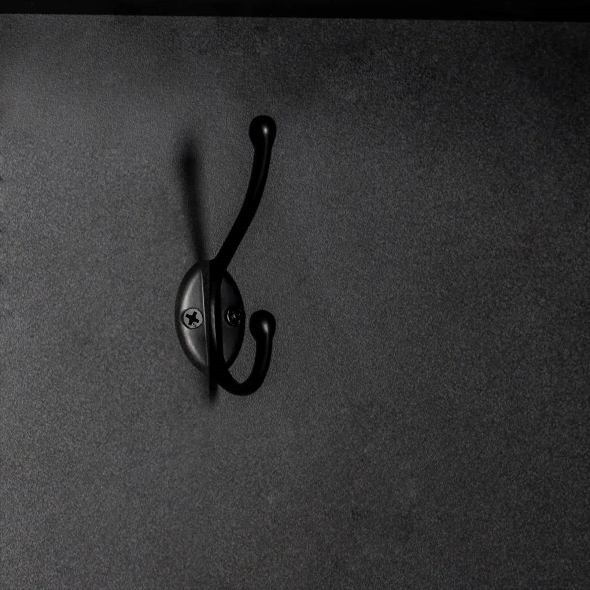 Modern Black Corner Hall Tree Coat Rack Entryway Storage Cabinet Shoe Bench