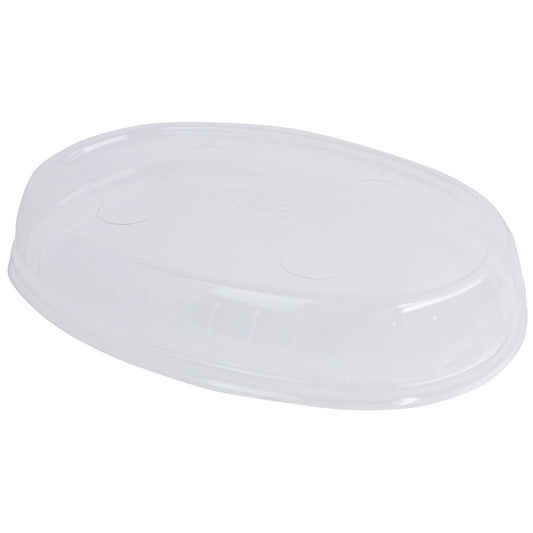 World Centric PLA Vented Lid for 32 oz Large Burrito Bowls, Clear (QTY 300), SKU BOL-CS-UBB