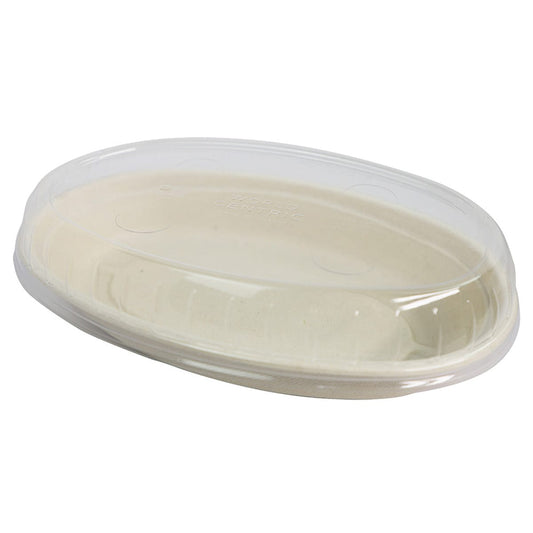 World Centric PLA Vented Lid for 32 oz Large Burrito Bowls, Clear (QTY 300), SKU BOL-CS-UBB