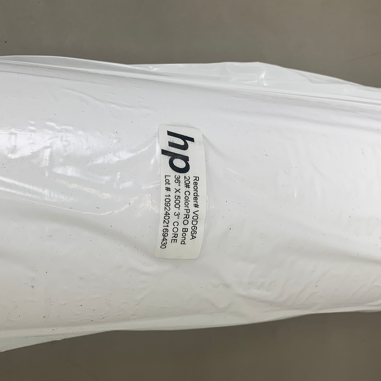 HP (2 PACK) High Production Bond Paper w/ Color PRO Technology 36"x200' White V0D66A