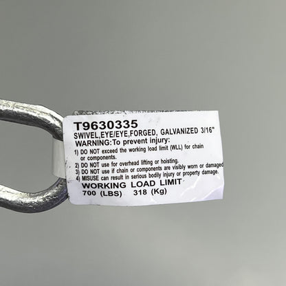 CAMPBELL (5 PACK) Galvanized Swivel Eye/Eye Forged 3/16" Chrome T9630335