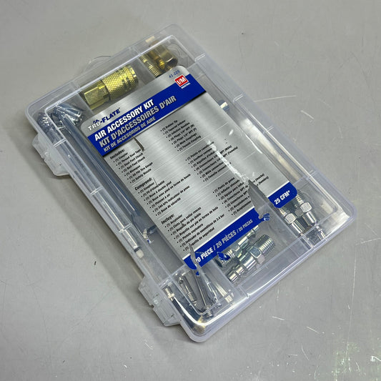 TRU-FLATE 20 Piece Air Accessory Kit For Tank-Mounted Air Compressor 41-225
