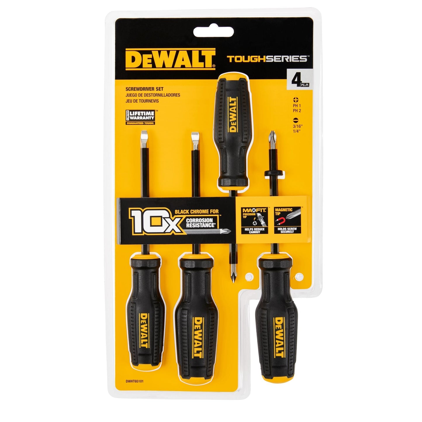 DeWalt DWHT65101 TOUGHSERIES Screwdriving Set (4 pc)