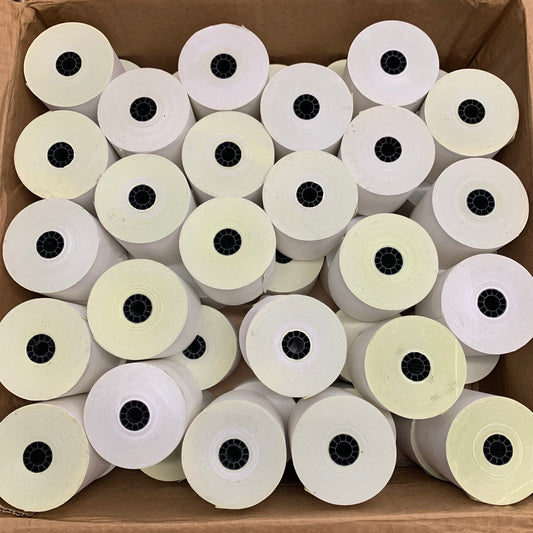 (50 PACK) Receipt Paper 2 Ply W/ Core  3" x 100' White