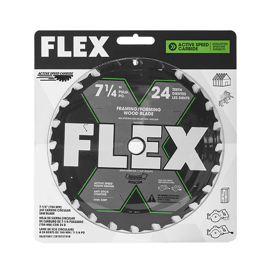 FLEX FA201001 7-1/4" 24t Carbide Circular Saw Blade