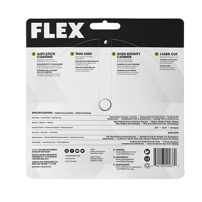FLEX FA201001 7-1/4" 24t Carbide Circular Saw Blade
