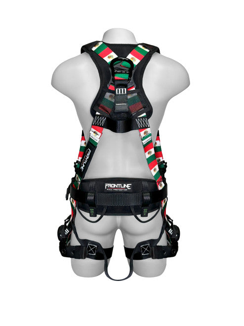 Frontline 110CTB-ML-MX Combat™ Mexican Style Full Body Harness with Aluminum Hardware and Suspension Trauma Straps