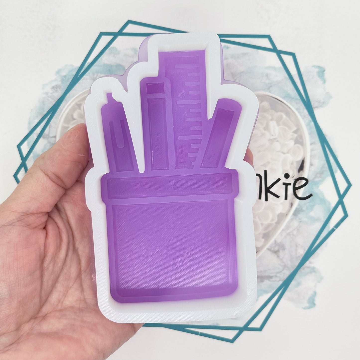 School Supply Mason Jar Freshie Mold