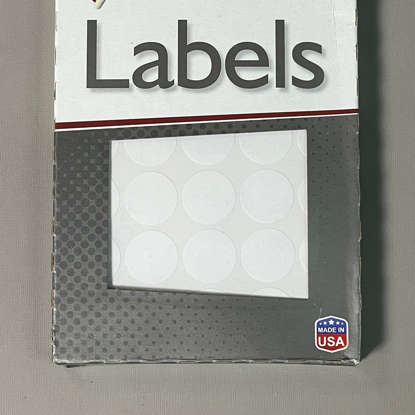 MACO Round White (6 PACK) Color-Coding Labels  3/4” Dia. 6000 Labels MR-1212