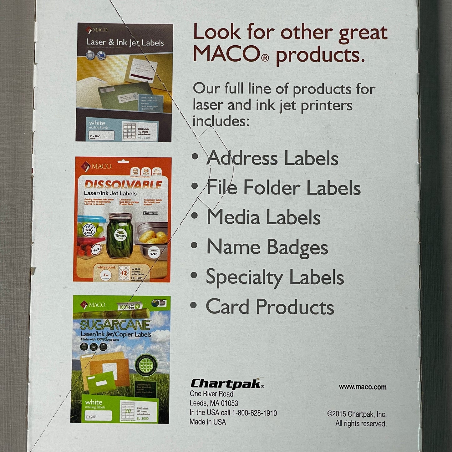 MACO Round White (6 PACK) Color-Coding Labels  3/4” Dia. 6000 Labels MR-1212