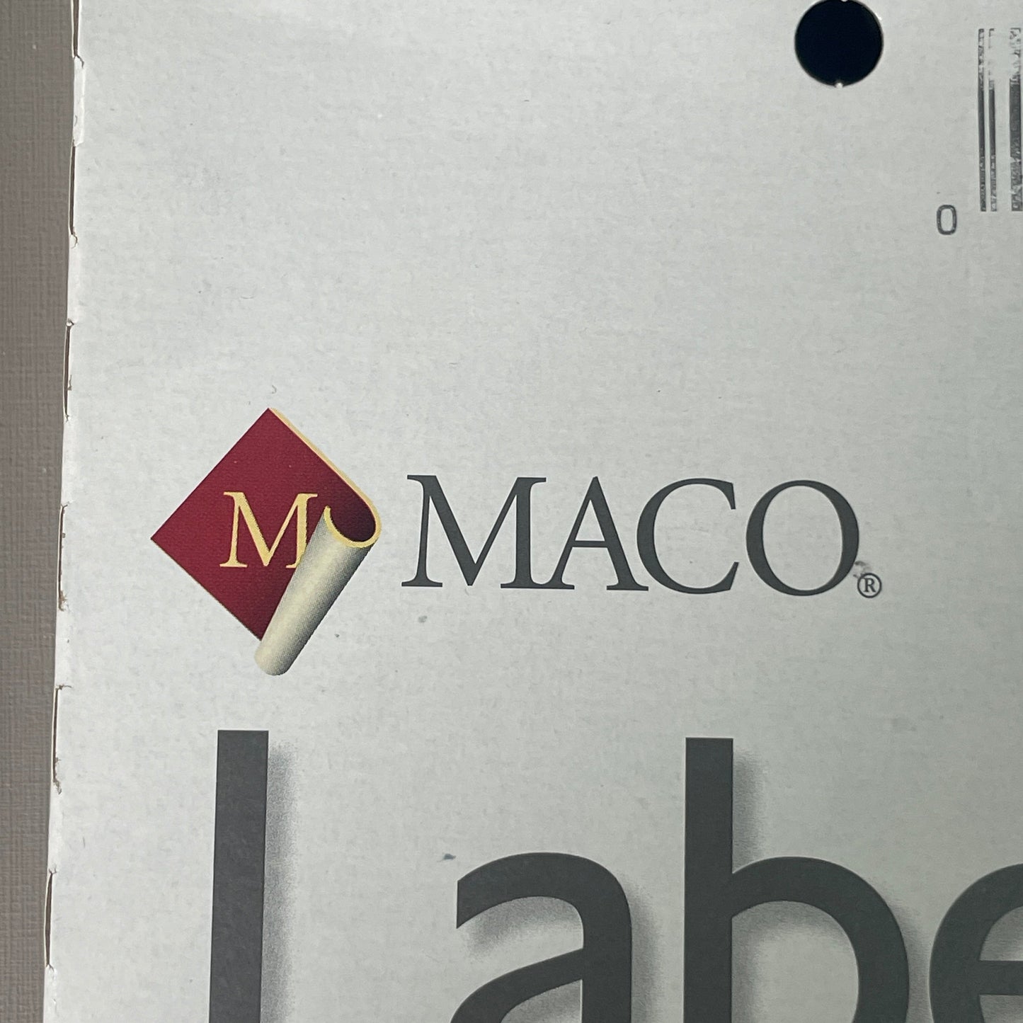 MACO Round White (6 PACK) Color-Coding Labels  3/4” Dia. 6000 Labels MR-1212