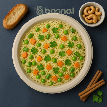 Bosnal - Sugarcane Bagasse Compostable Plates, 10 inch, Round