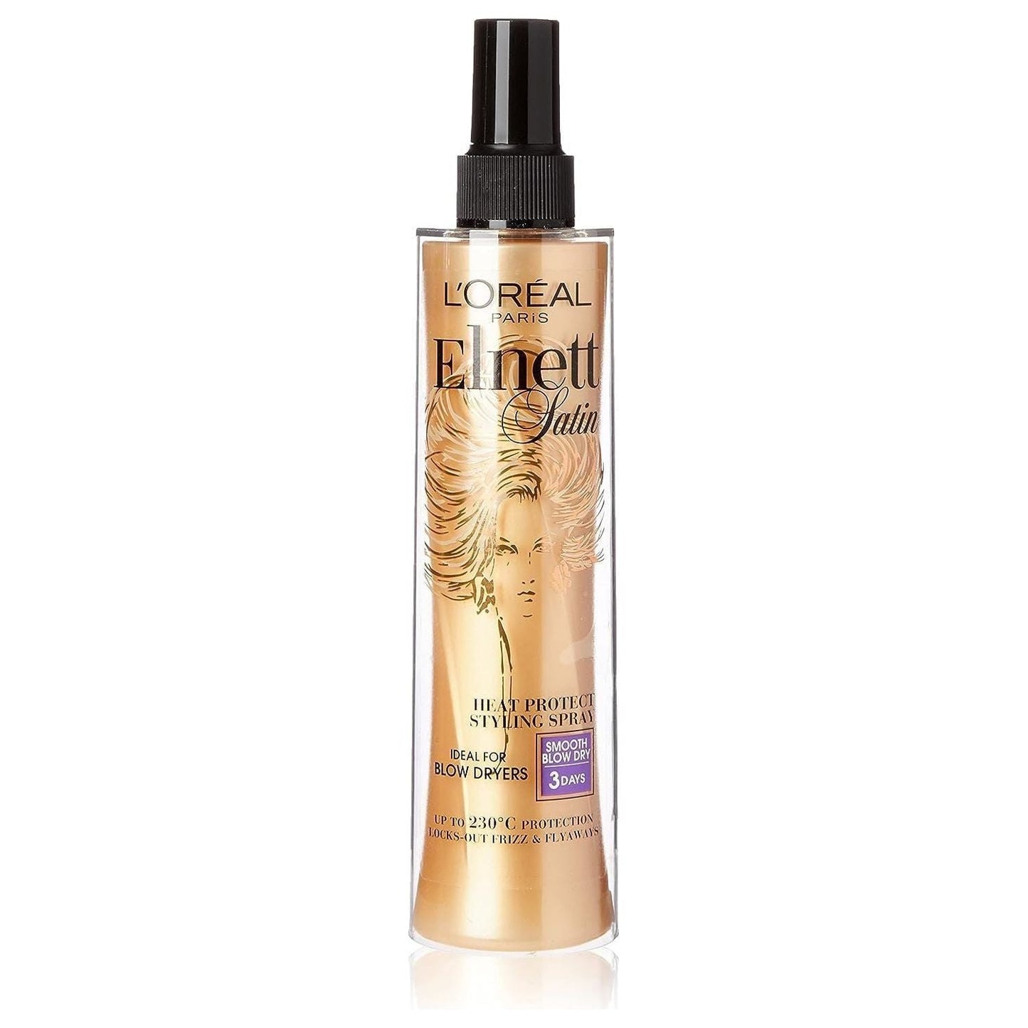 L'Oreal Elnett Satin Heat Protect Spray Straight 170Ml