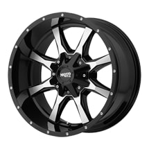~(31 lbs. 21X21X12)~ Gloss Black With Milled Accents Model#: 970 MO970 18 x 9 Bolt Pattern US: 8X6.5 Offset mm: 18 72.6 125.5 4.50 5.71 Blank 8 2500 2500