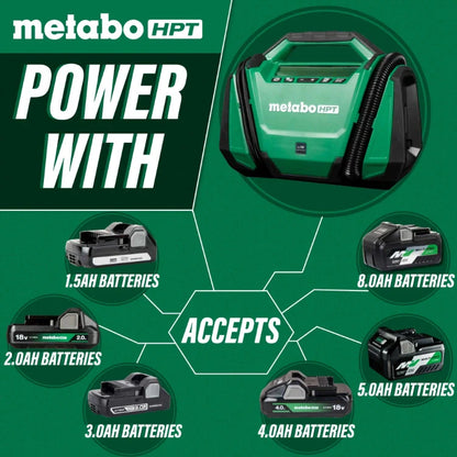 Metabo HPT UP18DAQ4M 18V MultiVolt™ Cordless Dual Function Inflator (Tool Body Only)