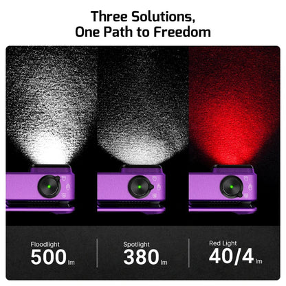 OLIGHT OCLIPPROPU Oclip Pro Clip on Flashlight with Floodlight - Purple