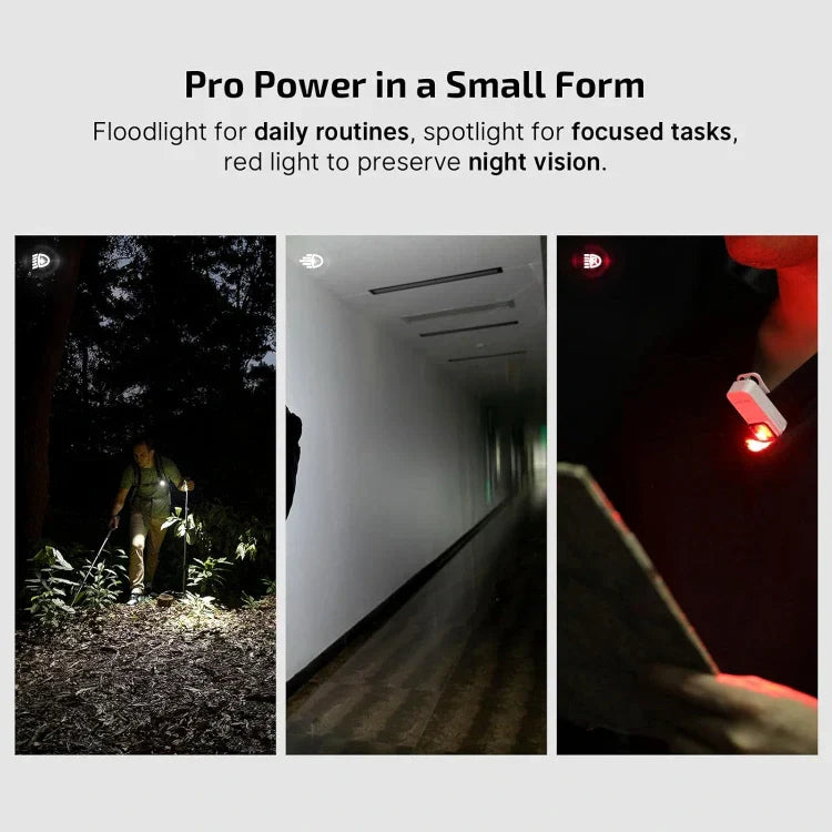 OLIGHT OCLIPPROWH Oclip Pro Clip on Flashlight with Floodlight - White