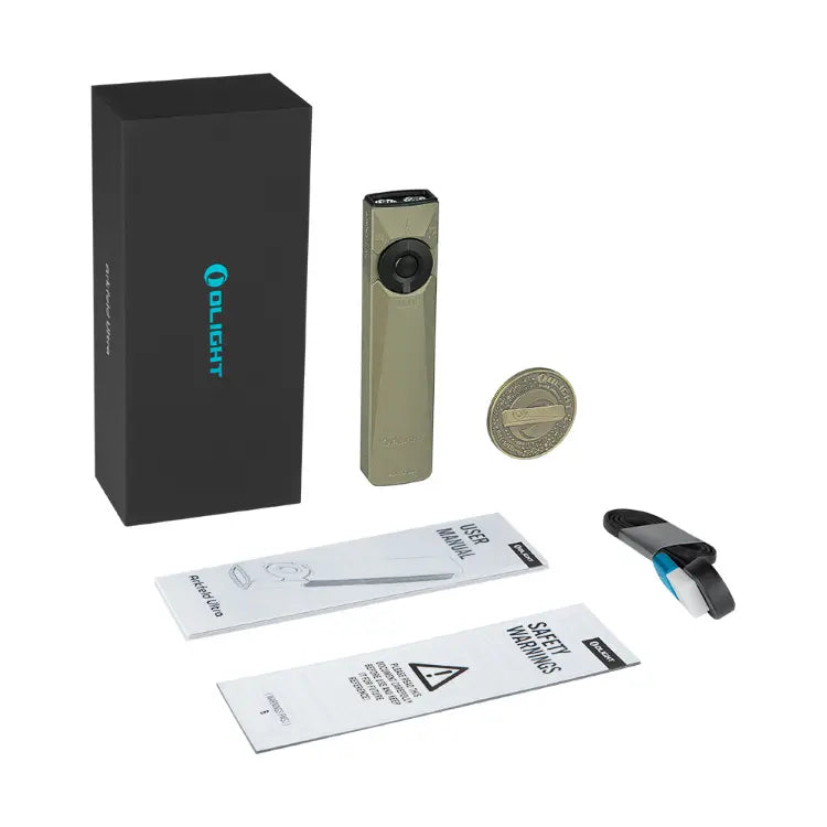 OLIGHT ARKFELDULTRAOLG Arkfeld Ultra 3-in-1 EDC Flashlight with O-aluminum Material - Olive Green CW(5700K~6700K)