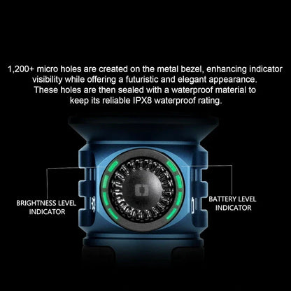 OLIGHT SEEKER4PROMNBUREGULAR Seeker 4 Pro High Power Flashlight - Midnight Blue CW(5700~7000K)