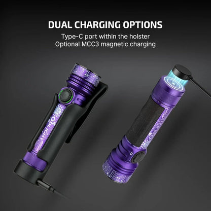 OLIGHT SEEKER4PROVIOLET Seeker 4 Pro High Power Flashlight Color - Cyber Violet CW(5700~7000K)