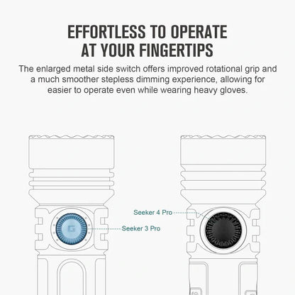 OLIGHT SEEKER4PROWH Seeker 4 Pro High Power Flashlight - White CW(5700~7000K)