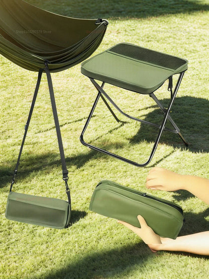 Portable Foldable Backpack Stool – Lightweight Camping Chair for Fishing, Picnic & Travel
