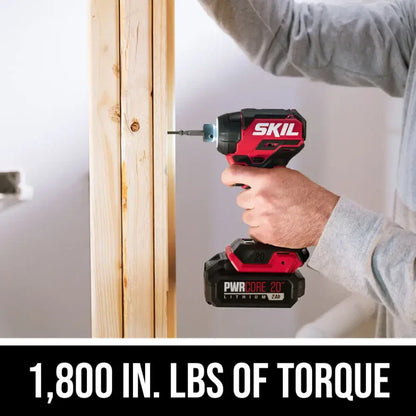 SKIL ID6739B-00 PWR CORE 20™ Brushless 20V 1/4 IN. Compact Hex Impact Driver (Tool Only)