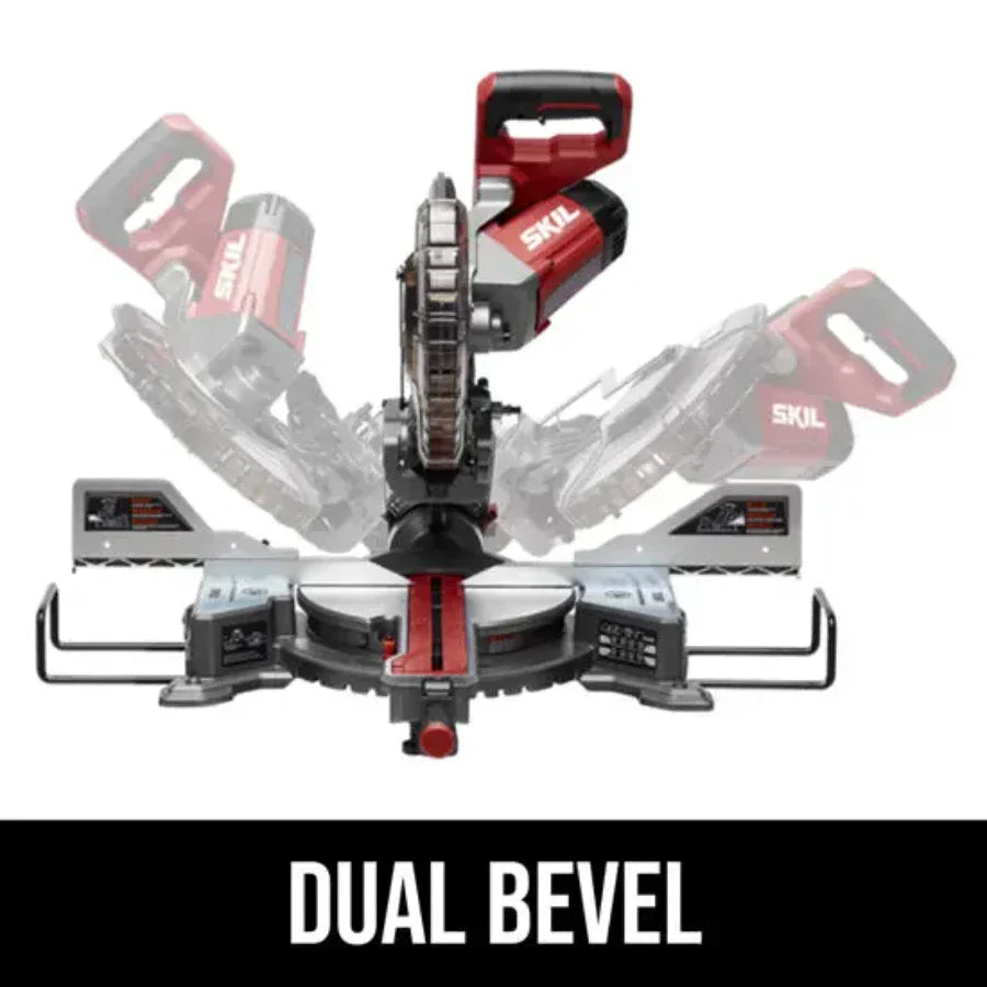 SKIL MS6305-00 10" 15Amp Dual Bevel Sliding Compound Corded Miter Saw