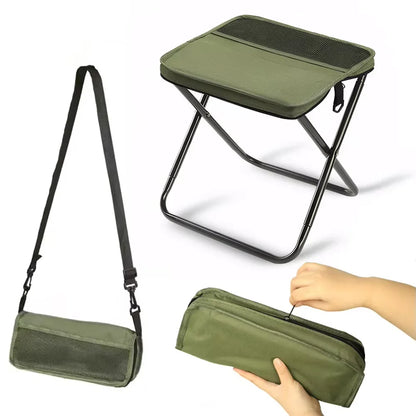 Portable Foldable Backpack Stool – Lightweight Camping Chair for Fishing, Picnic & Travel