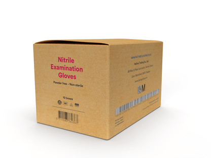 Lydus 5mil Blue Nitrile Examination Gloves (LBN5), case of 1000 (ASTM D6319, FDA 510k)