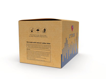 Lydus 5mil Blue Nitrile Examination Gloves (LBN5), case of 1000 (ASTM D6319, FDA 510k)