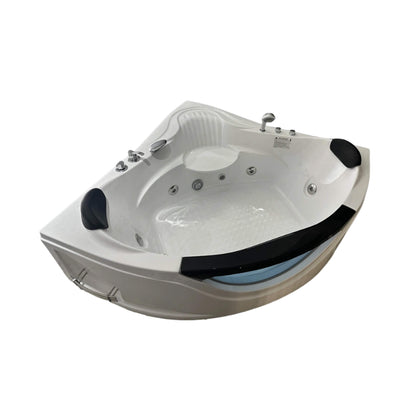 Alora 59-Inch 2-Person Luxury Corner Whirlpool Jetted Bathtub (SAK23819)