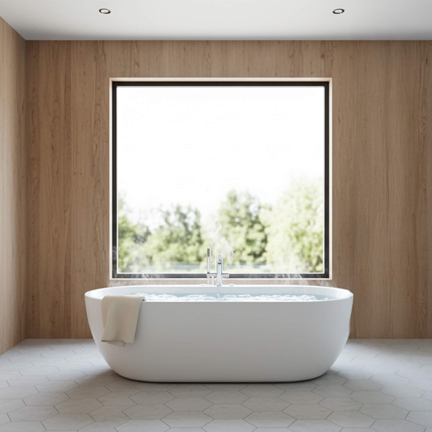 Alora 67-Inch Whirlpool Air Bath Soaking Tub With Adjustable Air Blower [No Faucet] (SAK24960)