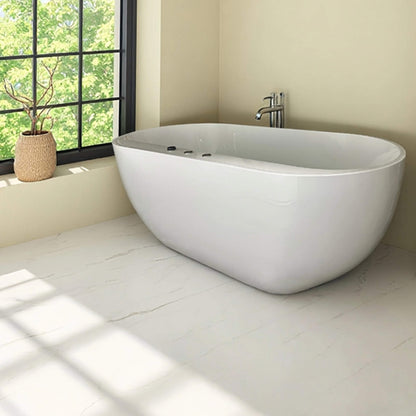 Alora 67-Inch Whirlpool Air Bath Soaking Tub With Adjustable Air Blower [No Faucet] (SAK24960)