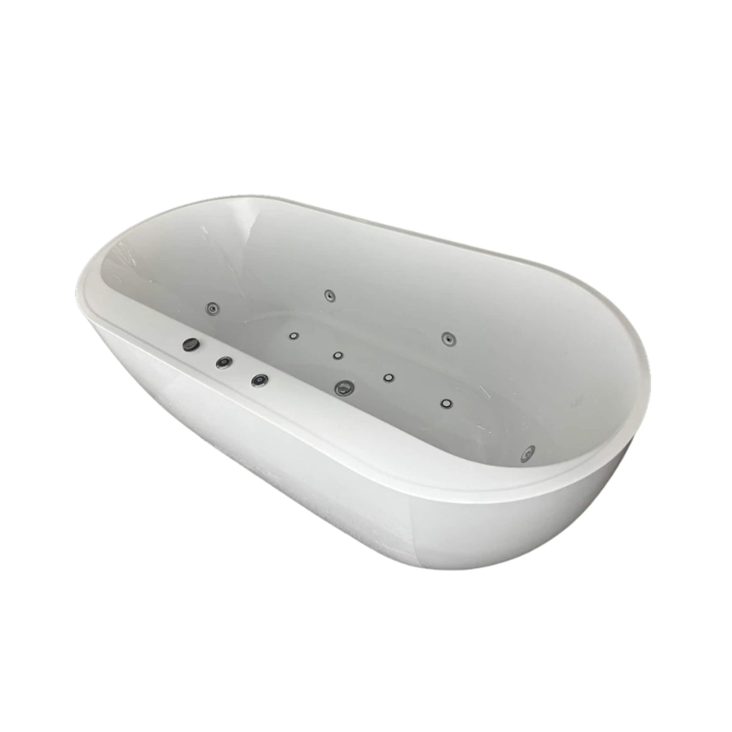 Alora 67-Inch Whirlpool Air Bath Soaking Tub With Adjustable Air Blower [No Faucet] (SAK24960)
