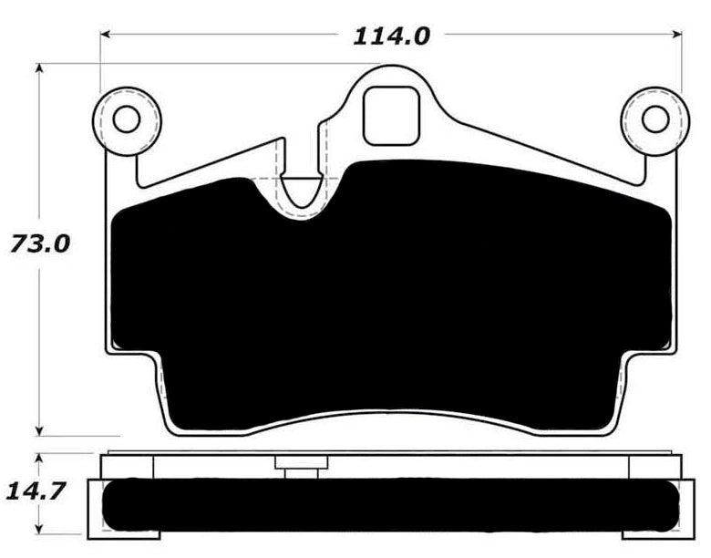 Porterfield Brake Pads for 2015 PORSCHE BOXSTER S