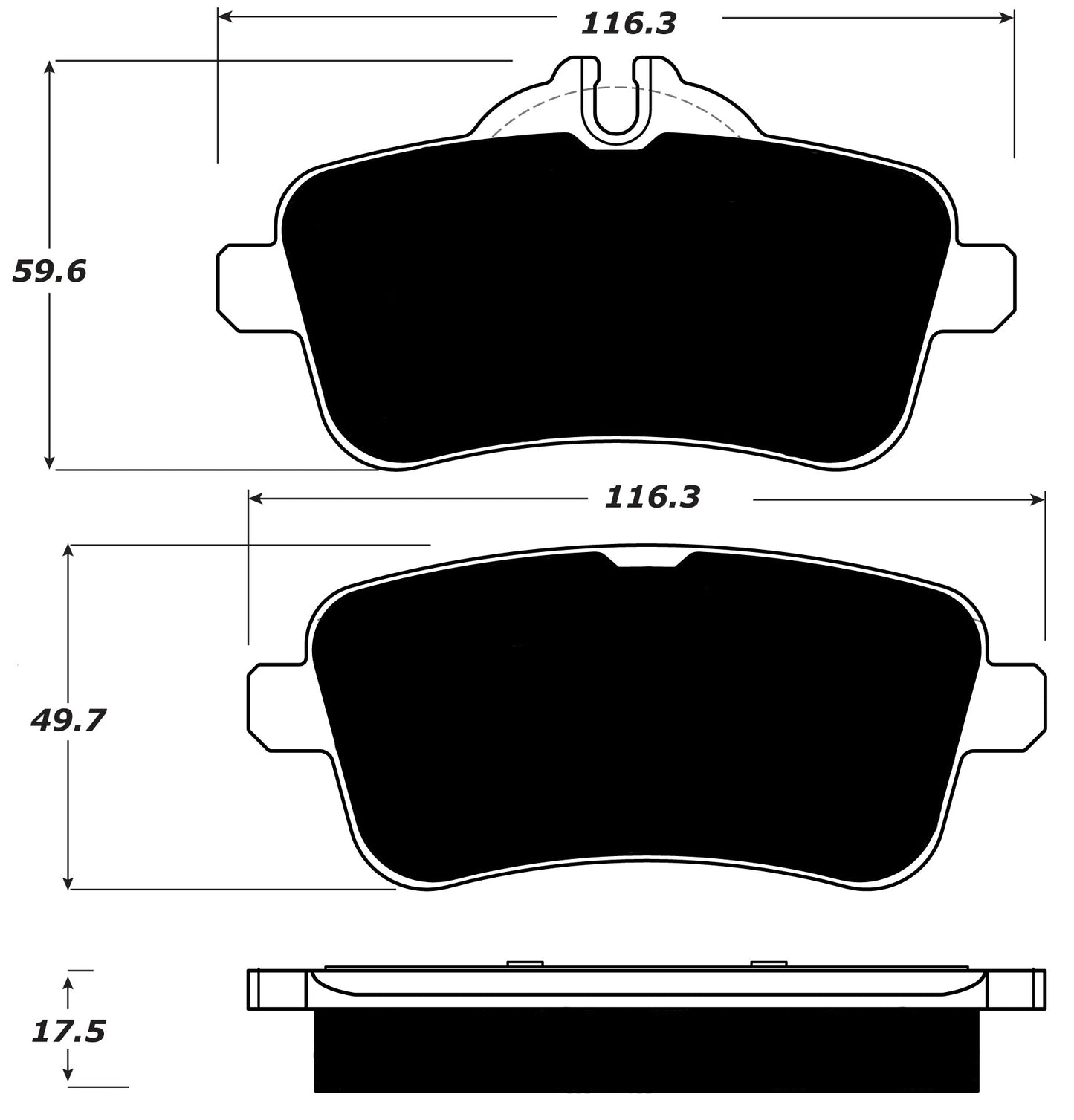 Porterfield Brake Pads for 2014 MERCEDES-BENZ GL450 w/ AMG Perf pkg