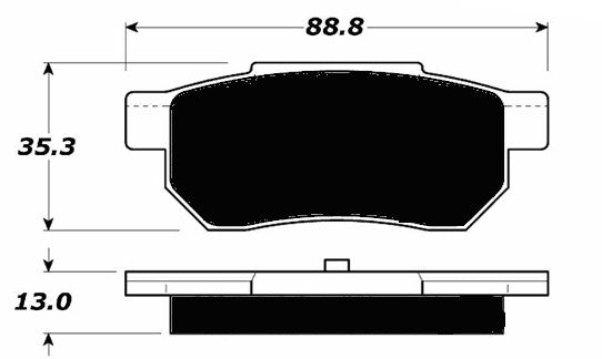 Porterfield Brake Pads for 1994 HONDA CIVIC Del Sol V-TEC
