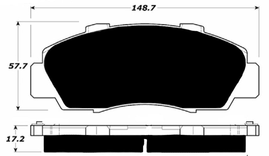 Porterfield Brake Pads for 2002 HONDA ACCORD Sedan V6