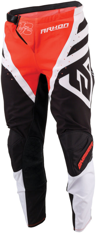 Answer 24 Arkon Nitrus Pants Red/Black/WhiteYouth Size - 24 442611