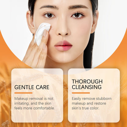 EELHOE Rice Gentle Makeup Remover Face Gentle Cleansing Makeup Cleanser Pure Skin Moisturizing Water Refreshing Makeup Remover