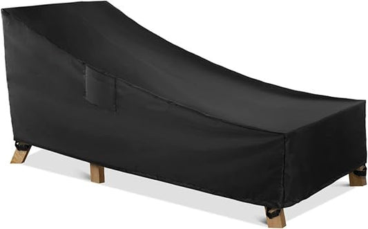 WLEAFJ Patio Chaise Lounge Cover Waterproof, Heavy Duty Outdoor Lounge Chair Covers,