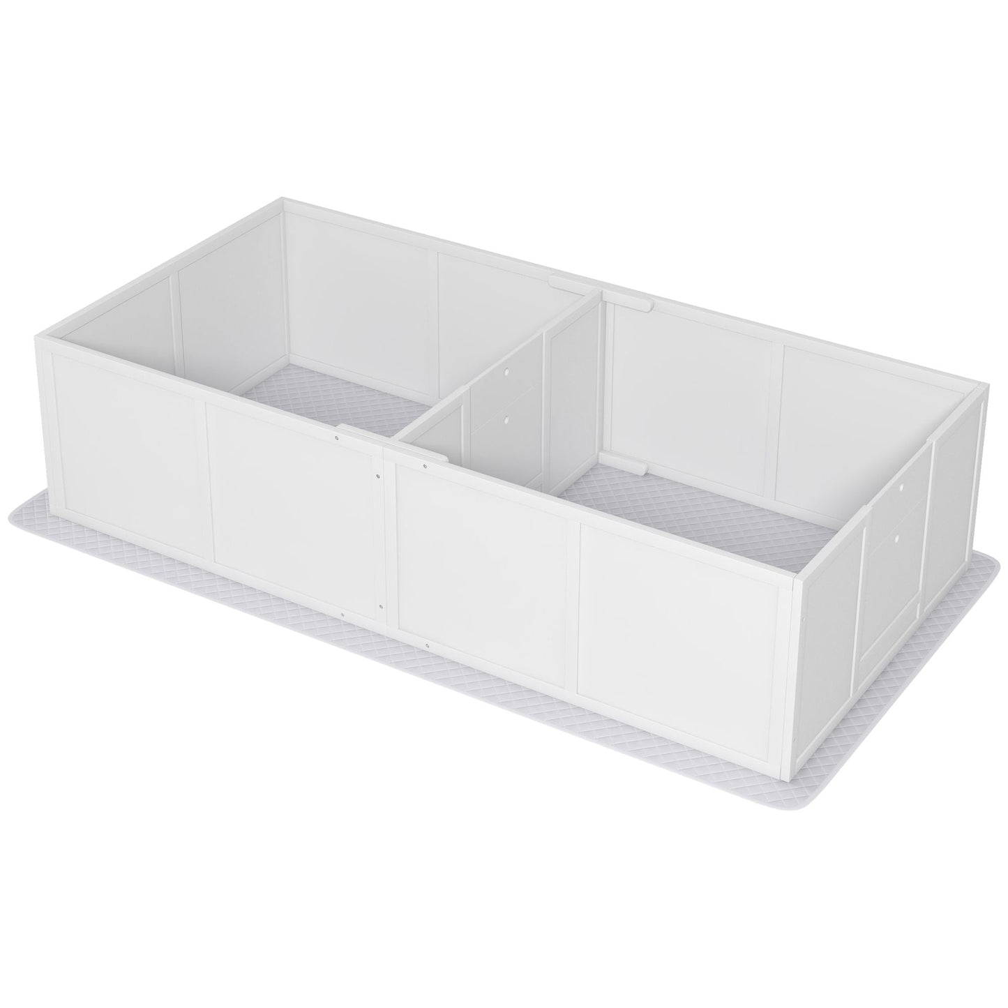 PawHut Whelping Box for Dogs and Puppies, Dog Whelping Box with Washable Waterproof Pee Pad & Adjustable Door for Medium and small Dogs, White, 77" x 38" x 19"