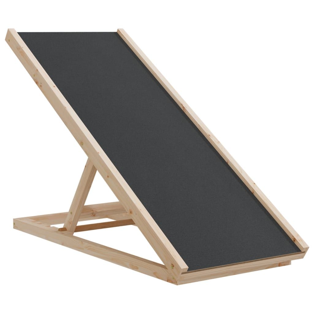 Dog Ramp Grey Solid fir wood, polyester 39.4 x 15.7 in
