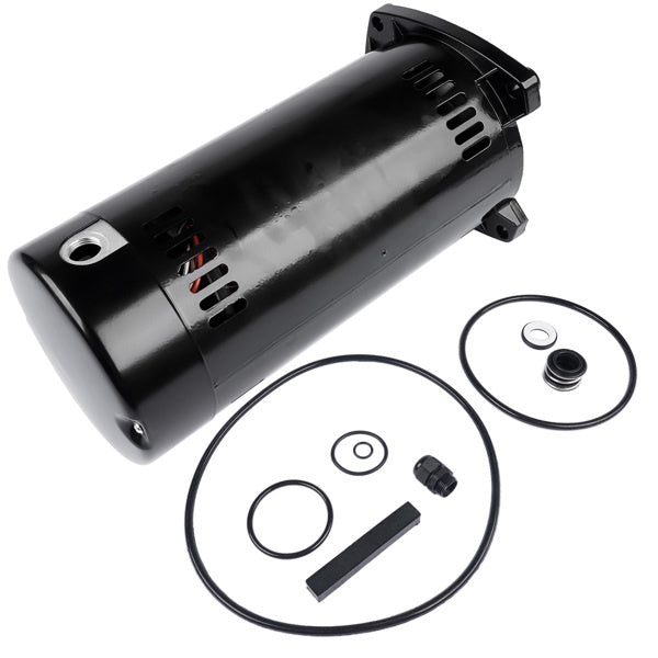 Swimming Pool Motor USQ1152 Square Flange 1.5 HP Brand New Single Speed 3450 RPM 60 HZ 115/230 Volts