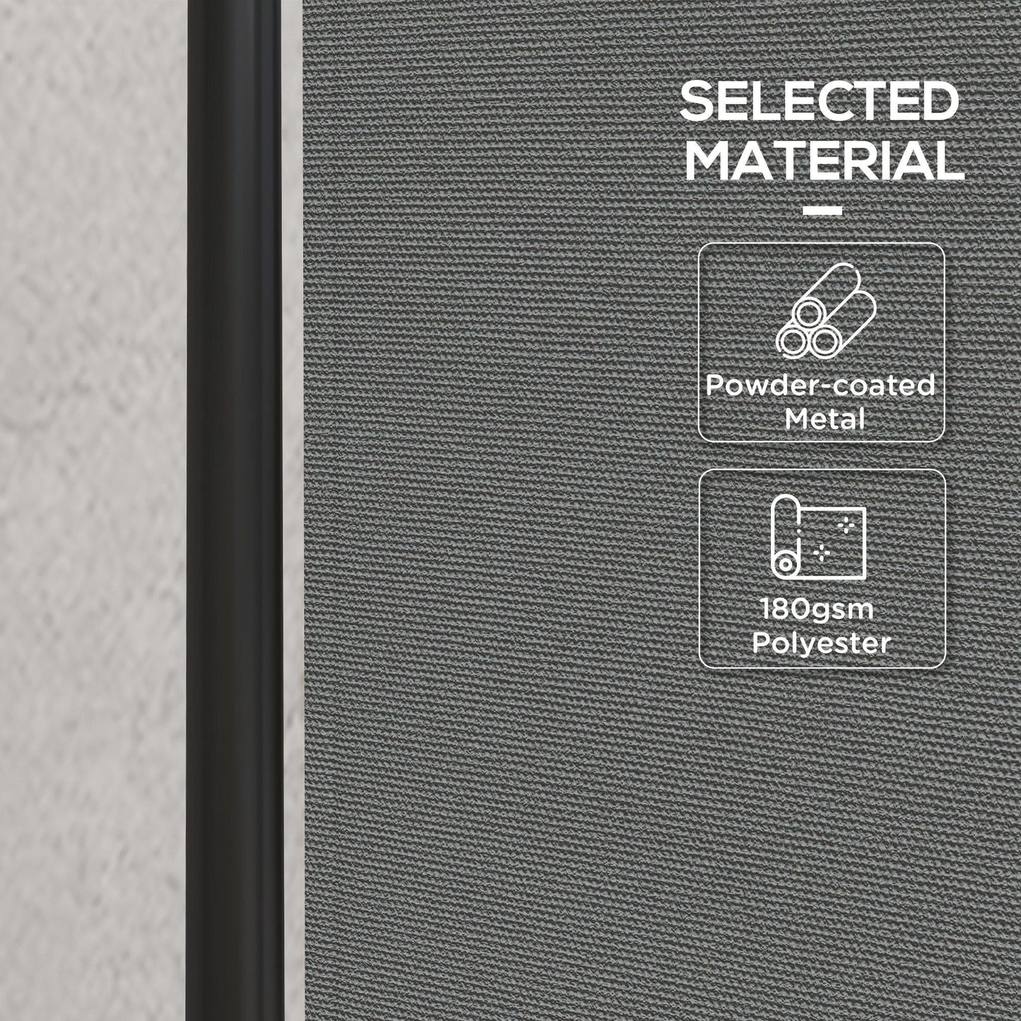 Outdoor Room Divider with Castor Wheels, Rolling Privacy Screen for Patio Backyard Pool Hot Tub, 6ft Tall