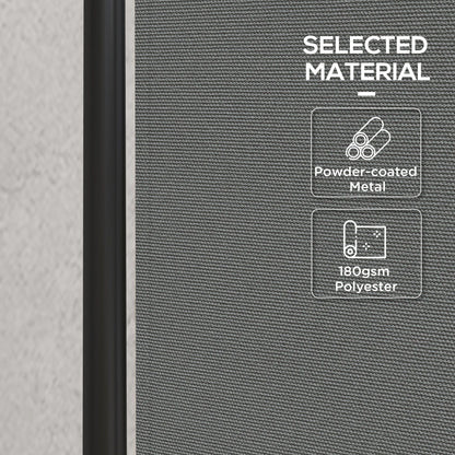 Outdoor Room Divider with Castor Wheels, Rolling Privacy Screen for Patio Backyard Pool Hot Tub, 6ft Tall