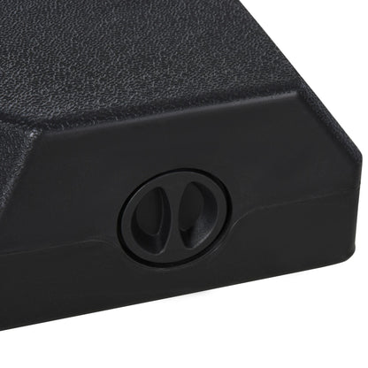 Umbrella Stand Fitting 2" Poles and Steel Base with 4 Fillable Plastic Weights, 158lbs Sand or 132lbs Water Filled, Black